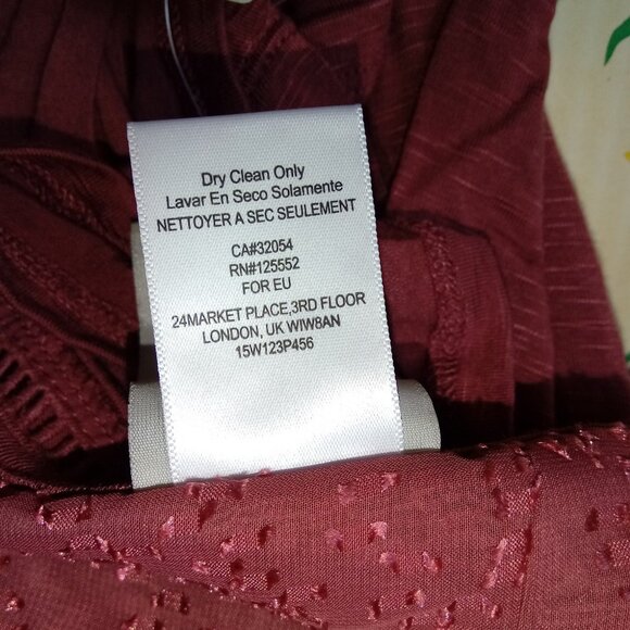 Anthropologie Dolan Left Coast Womens Small V-Neck 3/4 Sleeve Maisy Top Pink - Picture 6 of 9